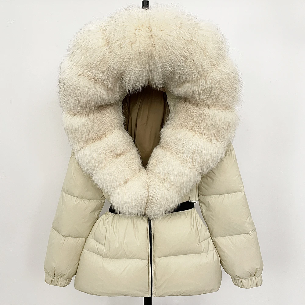 90%ホワイトダックダウンコート ファッションフード付きリア - Winter Clothing Wholesale のレビューと価格