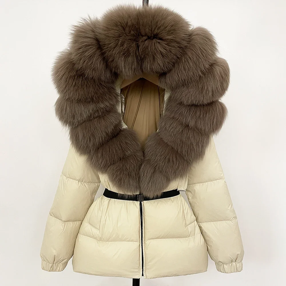 90%ホワイトダックダウンコート ファッションフード付きリア - Winter Clothing Wholesale のレビューと価格