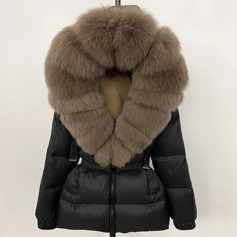 90%ホワイトダックダウンコート ファッションフード付きリア - Winter Clothing Wholesale のレビューと価格