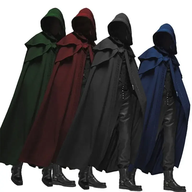 男性モンクコスプレ衣装 中世ヴィンテージゴシック フード付き - Winter Clothing Matching のレビューと価格