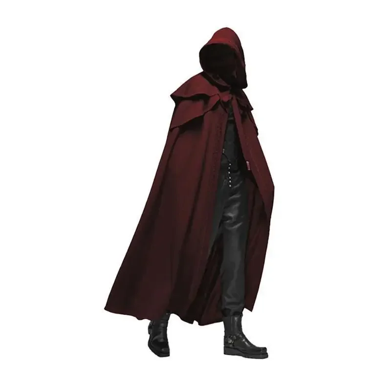 男性モンクコスプレ衣装 中世ヴィンテージゴシック フード付き - Winter Clothing Matching のレビューと価格