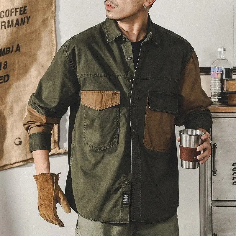 メンズボタンデニムジャケット,カウボーイコート,ポケット付き - Winter Clothing Men Style のレビューと価格
